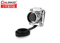 CNLINKO 9 Pin Waterproof Electrical Cord Connectors Include Four Holes For LED Display