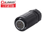 7 Pin Ip66 Outdoor Waterproof Power Cable Connectors 500V 12A  For Electric Trailer