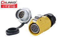 LP20 Series Waterproof Electrical Plug Connectors Quick Locking 2-12 Pin Panel Mount