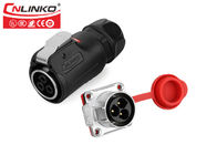CNLINKO  M24 30A waterproof 3pin connector 3pin female plug and male panel socket for power application
