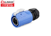 Hot sale cnlinko LP20 3pin waterproof connector M24 IP67 3pin power connector Outdoor lighting power connector