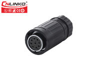 Round Multi Pin Connectors Waterproof 9 Pins Cnlinko YA-20 Cable Plug Explosion Proof