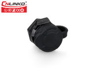 M12 6 Pin Signal Waterproof Plastic Connector IP65 IP67 For Traffic Control Parts