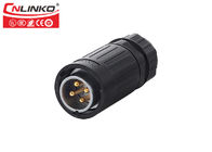 20A 500V 4 Pin Battery Outdoor Waterproof Connectors Cnlinko M20 For Power System