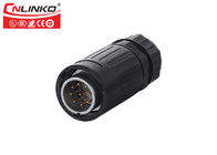 9 Pin Waterproof Circular Connectors IP65 IP67 5A ACDC Signal For Solar System