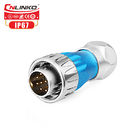Metal Plug 16AWG Cnlinko M24 Industrial Power Connector 400V 10A