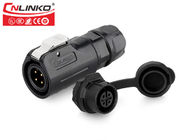 CNLINKO 4 Pin 20AWG IP68 6mm Waterproof Cable Connector