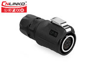 12V 8pin Auto Signal Waterproof Power Connector CNLINKO M16