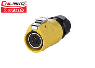 Waterproof Cnlinko M20 3pin Male Rear Lock Connectors 11mm
