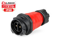 25A Female Male 12AWG Power Cord Connector CNLINKO M24