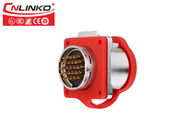 PBT Cnlinko LP24 24 Pin Circular Connectors 24AWG Male To Female Connector