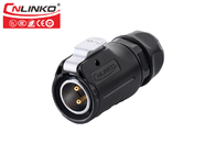 500V 20A 2P Waterproof Circular Connectors M20 Outdoor For Led Lighting