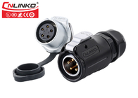 Cnlinko Waterproof M20 Cable Connector 5Pin Electric Aviation Wire Connectors