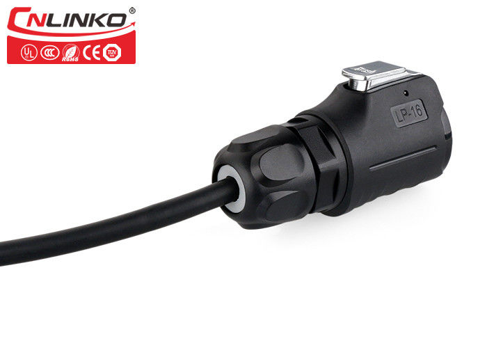 Led Equipment Waterproof Circular Connectors CNLINKO M16 4 Pin Electrical Panel Plug Socket
