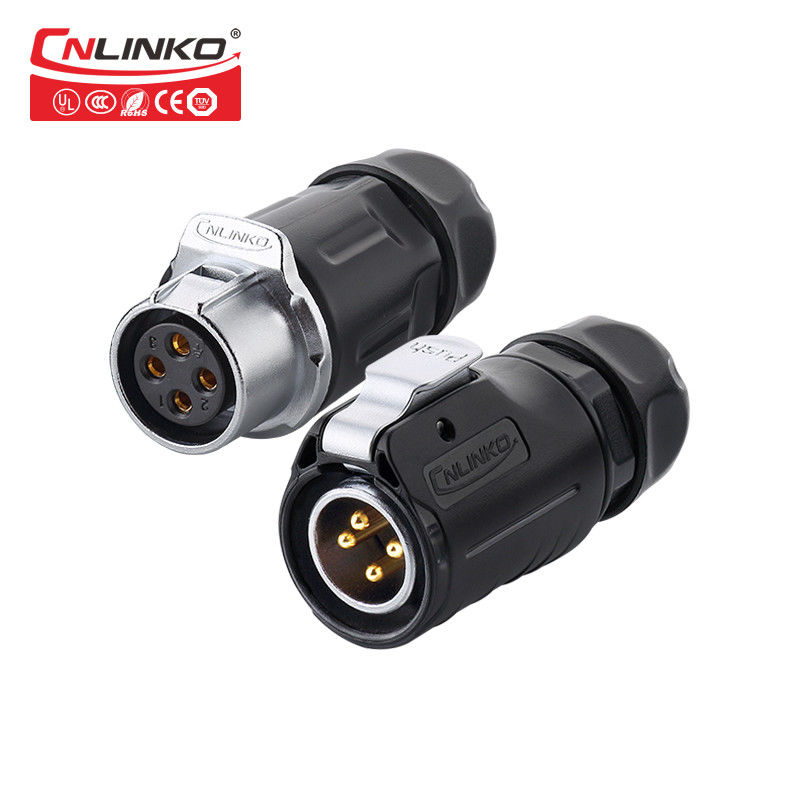 20A Cnlinko M20 Waterproof Circular Connectors Push Pull Soldering Wire