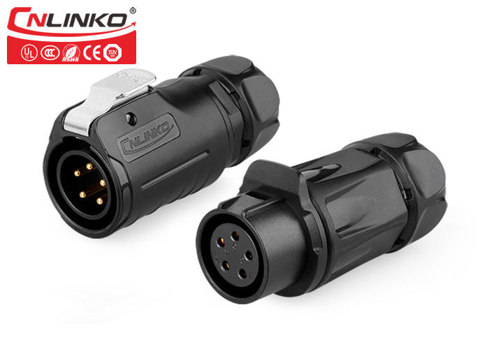 5 Pin Cnlinko M20 12A Male Female Cable Connector