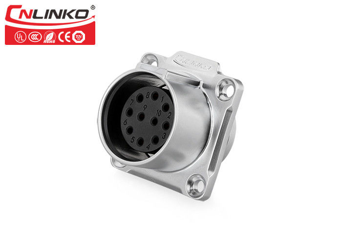 Cnlinko 10 Pin Female Zinc Alloy Powercord Battery Connector